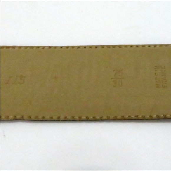 Auth Christian Dior Women Waist Belt 75/30 Made In France Navy - Picture 8 of 11